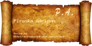 Piroska Adrienn névjegykártya